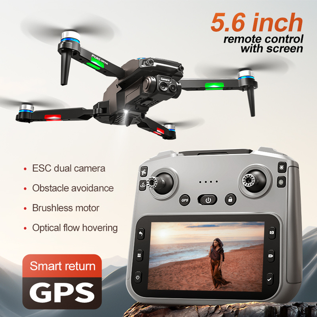Professional RG806 MAX Brushless Motor Drone 5G WiFi FPV GPS Return to Home 3-Way Obstacle Avoidance Aerial Photography Drone