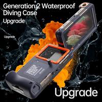 Coque de téléphone de plongée sous-marine universelle professionnelle de 2e génération pour IPhone 13 Mini/12 Mini