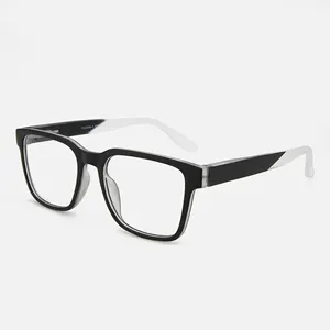 2023 Fabrik Direkt preis Kunststoff Schwarz Brille Rahmen Klare Linse Quadratische Brille Für Optische Brille