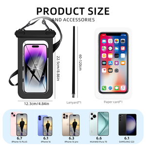 Étui <span class=keywords><strong>étanche</strong></span> pour téléphone portable IPX8, en PVC, sac pour téléphone, étui <span class=keywords><strong>étanche</strong></span> pour téléphone pour la plage, la natation, le kayak, les activités de plein air - Product Image 2