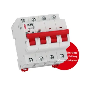 CB7-63N sans souci réglable 6amp mcb 3 phases 3 pôles 24 b16 distribution de stabilisateur de tension de verrouillage