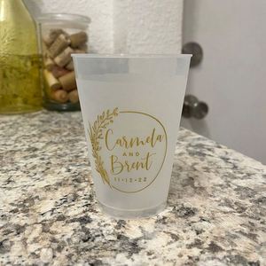 Vasos de Plástico Esmerilados para Despedida de Soltera como Recuerdos - Product Image 1