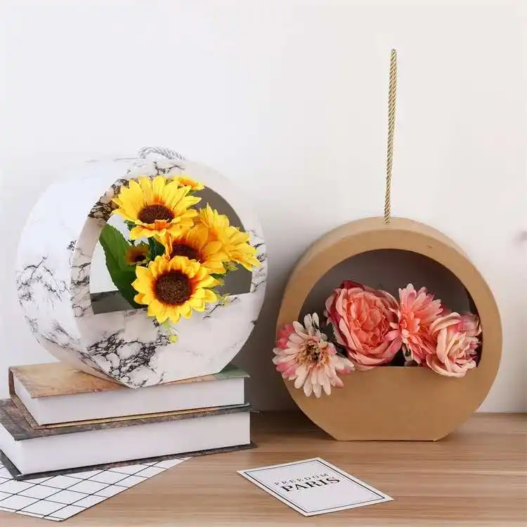 Wholesale low MOQ flower box for bouquet i love you floral box