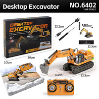Mini-Excavatrice Télécommandée 2026 Nouvelle Édition, Modèle Réduit 1/64, Excavatrice de Bureau Télécommandée à Proportionnalité Totale, Jouet Voiture RC, Meilleures Ventes