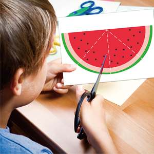 Libro de Habilidades de Corte y Pegado con Temática de Comida, Divertido y Educativo para Niños Mayores de 3 Años, Desarrolla la Motricidad Fina - Product Image 2