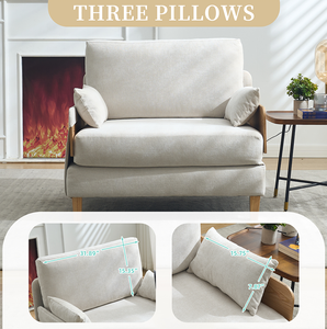 Foldable <b>Sofa</b> <b>Bed</b> Recliner 3-in-1 Convertible <b>Sleeper</b> Eco-Friendly Modular Design Mid- Modern Decor Living Room Bedroom - Product Image 5