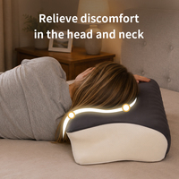 Oreiller en mousse à mémoire de forme anti-rides, moderne, avec taie en coton respirant, design ergonomique, super soutien pour le cou et les épaules, soulagement optimal.