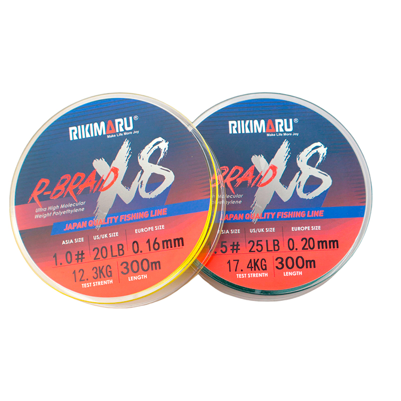 X8 R-braid RIKIMARU 2025 Premium Braided Fishing Line - 100m & 300m Options for Professionals, Ideal for Lake and Ocean Fishing X8 R-braid RIKIMARU 2025 Premium Braided Fishing Line - 100m & 300m Options for Professionals, Ideal for Lake and Ocean Fishing