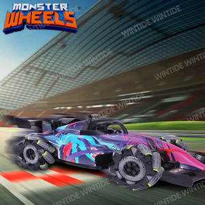 新品 ジェットドリフトスタント 2.4GHz ワイヤレスLEDリモコン 電動おもちゃ車 男の子向け - すぐに使えるUSB充電式 室内/屋外対応 - Product Image 3