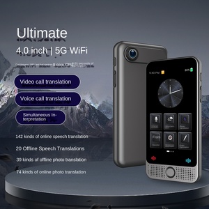 Traducteur 2025 Nouveau Modèle 142 Langues en Ligne Système d'exploitation Android 2000mAh Écran tactile IPS 4,0 pouces WiFi 5G <span class=keywords><strong>Traduction</strong></span> en Temps Réel pour les Entreprises - Product Image 2