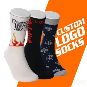 Meias De Alta Qualidade Custom Design Moda Padrão Meias Personalizado Algodão Homens Sock Custom Logo Casual Sox