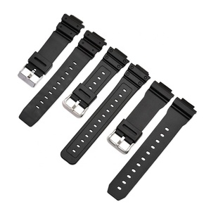 16 มม.สีดำสายนาฬิกาซิลิโคนสำหรับคาสิโอ DW-9052 DW-6900 GW-6900 G-6900 DW-<span class=keywords><strong>5600</strong></span> G-<span class=keywords><strong>5600</strong></span> - Product Image 3