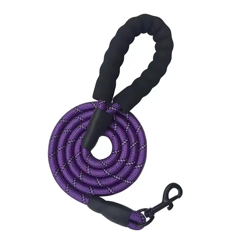 Collari per animali domestici in Nylon riflettente durevole da 1.5m corda di trazione per cani corda da arrampicata intrecciata guinzaglio per cani