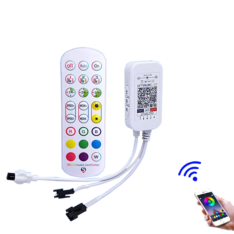 24-key smart phone APP controller Symphony controller 5-24V running water ws2811 ws2812b 5050 RGBIC controller