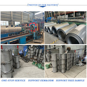 도매 전문 스테인레스 스틸 용접 증기 확장 조인트 보상기 가스 굴뚝 연도 금속 확장 조인트 벨로우즈 - Product Image 6