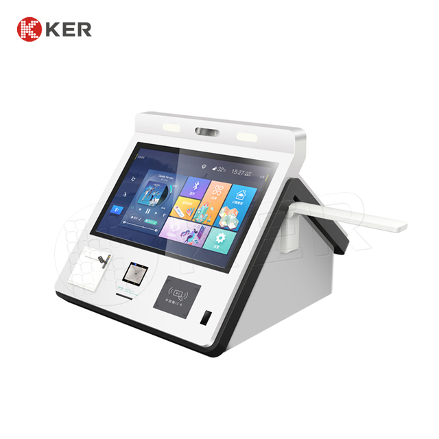 Ker Android Hotel Terminal Machine Self-Service Kiosk with Check-in/Check-out & SDK Functions CE Certified 1-Year Warranty