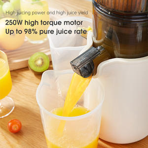 Extracteurs de jus 3-en-1 à pression à froid, <span class=keywords><strong>goulotte</strong></span> extra large de 110 mm, grande capacité de 1500 ml, moteur DC, pour jus, lait végétal et sorbet - Product Image 5