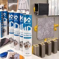 Lem Perekat Tanpa Paku untuk Panel Kristal Karbon, Panel Dinding PVC, Panel Dinding WPC, Panel Dinding Marmer, Perekat Pelapis Dinding