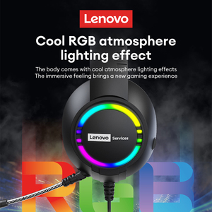 Lenovo E08 headphone komputer berkabel, earphone HIFI Stereo suara latensi rendah lampu RGB dengan <span class=keywords><strong>speaker</strong></span> besar 100% asli - Product Image 5