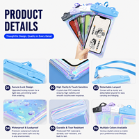 Offre Spéciale clair PVC étanche téléphone portable laser PVC Airbag couverture sous-marin écran cee téléphone sac étuis
