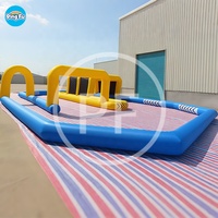 Piste de karting gonflable en PVC pour l'extérieur / Piste de course gonflable / Piste de voitures tamponneuses gonflables pour quad