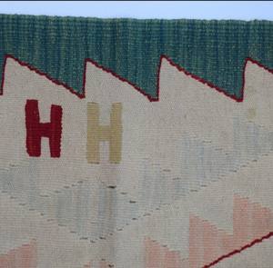 Handmade Modern Kilim <b>Wall</b> Hanging Flatweave Dhurrie Contemporary Bedroom and Living Room Area Rug Set - Product Image 4