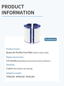 Filtres Hepa de <span class=keywords><strong>purificateur</strong></span> d'air de fabrication OEM filtre à air Hp06 convient pour DYSONS Hp06 Tp06 Ph02 - Product Image 5