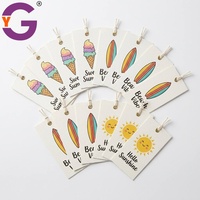 Etiqueta Adhesiva Personalizada Troquelada, Etiqueta Colgante Preperforada para Ropa, Impresión a Doble Cara, Etiquetas de Papel con Cordón de Algodón