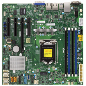 เมนบอร์ด MBD-X11SSM-F X11SSM-F พร้อมซ็อกเก็ตเดี่ยว LGA-1151 (Socket H4) ชิปเซ็ต <span class=keywords><strong>C236</strong></span> พร้อมช่อง DDR4 - Product Image 1