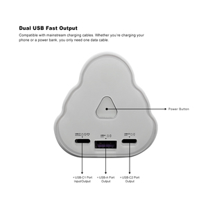 Carry-on Plane Teléfono portátil Laptop Doble C Puertos Carga rápida Power Bank 27000Mah - Product Image 5