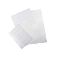 Tata letak A4 RFID 2*5/3*5 lembar Inlay PVC Prelam dengan 13.56Mhz Chip F08 frekuensi 125KHz