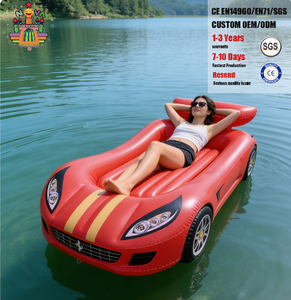 Lit de bronzage gonflable géant en forme de voiture de sport, bateau flottant pour <span class=keywords><strong>piscine</strong></span>, lac, océan, vente et <span class=keywords><strong>location</strong></span> pour adultes et enfants - Product Image 2