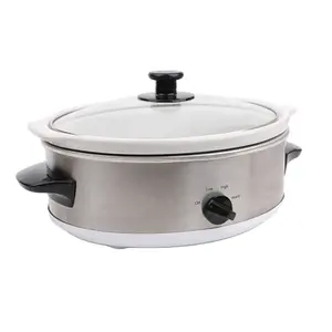 TOPHOME ETL Approved 2.5QT 2.5L Oval shaped Slow Cooker