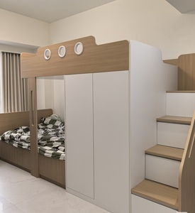 <span class=keywords><strong>Letti</strong></span> a Castello Moderni Personalizzati per Bambini, Armadio Compatto Ecologico e Sicuro per Appartamenti - Product Image 5