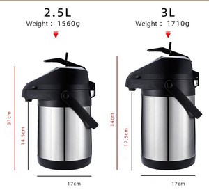 กระติกน้ำร้อนสุญญากาศสแตนเลส PURPLESEVEN ขนาด 2.5 ลิตร 3 ลิตร 4 ลิตร 5 ลิตร พร้อมปั๊ม - Product Image 5