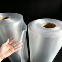 Film plastique extrudé mat translucide givré en PP, PET, PVC de qualité supérieure, en rouleau large pour fenêtre de sac