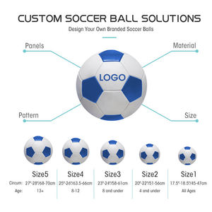 Custom Logo Soccer Diamond Texture PVC Machine <b>Stitched</b> Football Ball for <b>Gifts</b> and Recreation Made in Vietnam Factory Wholesale - Product Image 4
