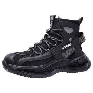 SEAMRAY 8819 Irong di sicurezza di alta qualità scarpe da ginnastica di sicurezza costruzione scarpe da ginnastica nere per gli uomini di lavoro