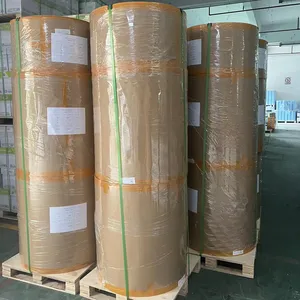 Jumbo thermal paper roll raw material slitting to 80x80 thermal paper rolls 48g 55g 60g 65g...