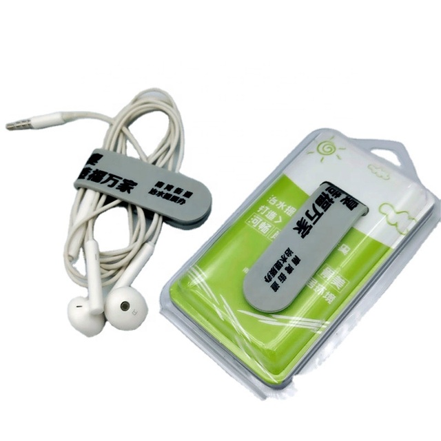 Earphone Winder Rubber Magnetic Silicone Phone Holder USB Cord Cable Holder Silicone Cable Organizer