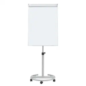 Mobile Glass Support Board With Steel Ring Base Lightweight And Flexible Lifting And Lowering Mobile Magnetic Flipchart