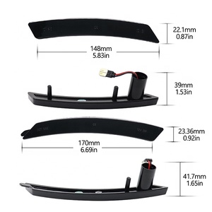 Luces LED Blancas para Parachoques Delantero y Trasero, Luces Laterales de Guardabarros para BMW R55 R56 R57 R58 Coupé Clubman <span class=keywords><strong>Cabrio</strong></span>, Luces Intermitentes - Product Image 3