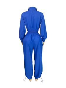 Women's Color-Block Striped Top & Wide-Leg Athletic <b>Pants</b> 2-Piece Set Fashion - Product Image 6