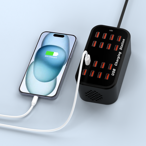 Stazione di Ricarica USB a 16 Porte 100W 5V/2.4A, Hub Caricatore Multi-Porta USB-A con Protezione OTP per Telefoni Cellulari e Tablet - Product Image 6