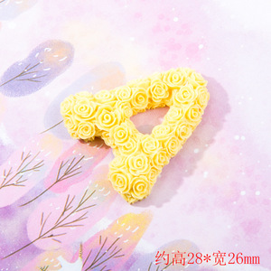 Venta directa 26 moldes de resina con letras en inglés rosa, accesorios para teléfono, fundas basura, dijes, colgante de resina, dijes de resina para Decoración - Product Image 5