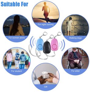 Alarmes personnelles rechargeables par USB, 130 dB, alarme de sécurité <span class=keywords><strong>Safesound</strong></span>, porte-clés avec lumières LED, alarmes personnelles d'urgence 140 dB - Product Image 6