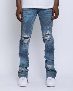 بنطلونات جينز فضفاضة للرجال بجودة عالية وسعر منخفض بالجملة، بنطلونات جينز مستقيمة وواسعة للرجال - Product Image 4