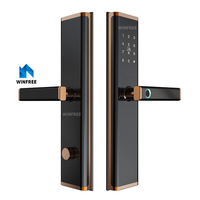 Precio de fábrica WiFi TTLock Cerradura de puerta inteligente Teclado digital Cerradura de puerta electrónica sin llave Cerraduras inteligentes para puerta delantera