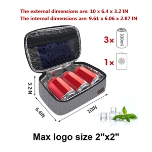 Bolsa de Almuerzo Portátil Aislada y Moderna, Mini Lonchera para Hombres y Mujeres, Bolsas Reutilizables para Refrigerios, Bolsa de Almuerzo Pequeña y Portátil - Product Image 4