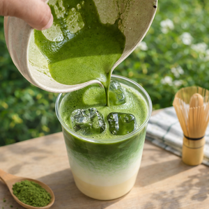 Poudre de Matcha Aromatisée en Gros OEM 100g en Boîte – Fraise, Vanille, Mangue, Thé Vert – Marque Privée - Product Image 4